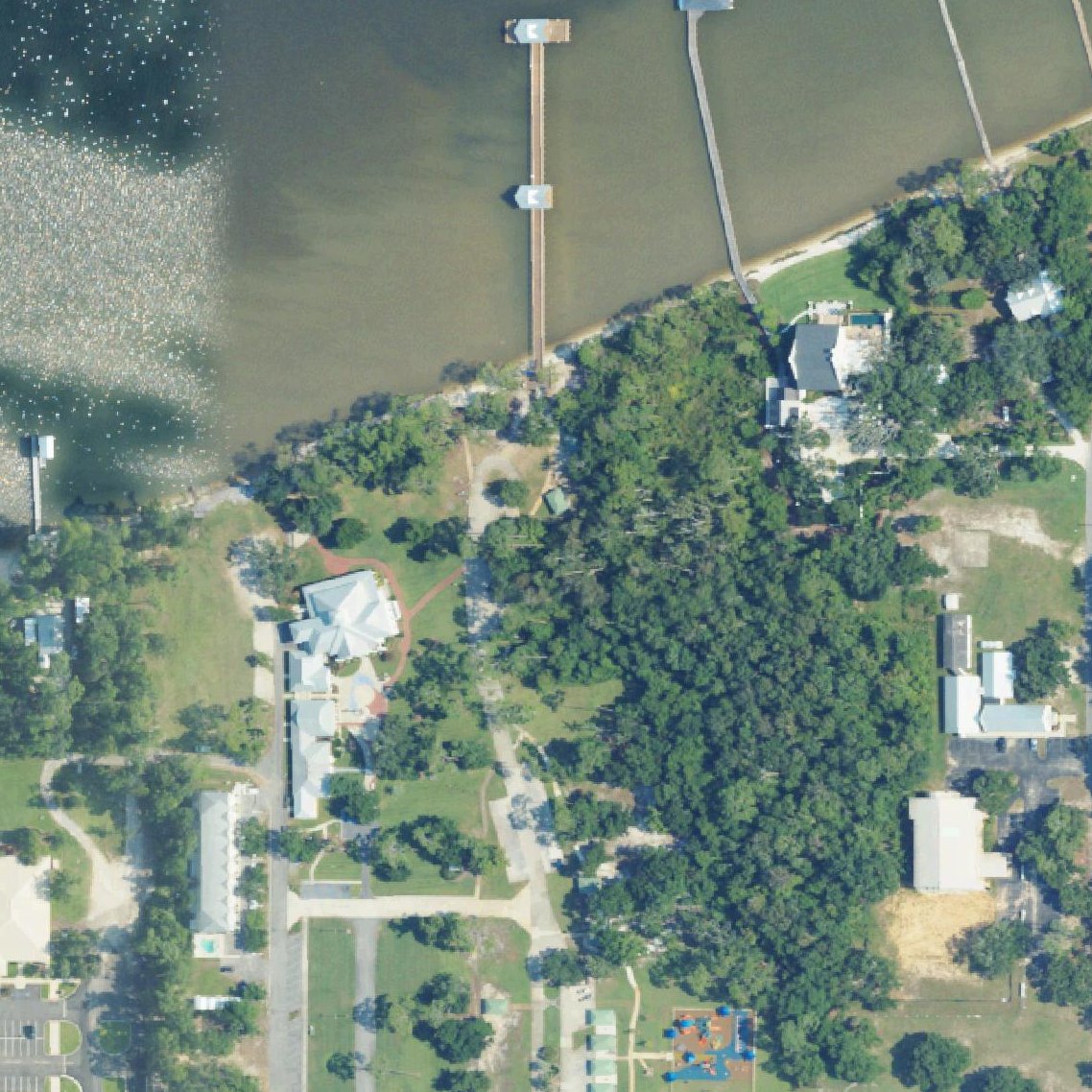 Aerial map of Orange Beach Waterfront Park