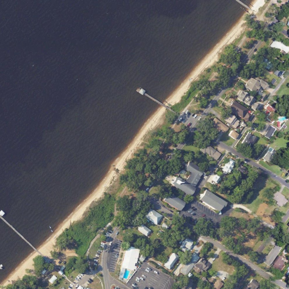 Aerial map of Orange Street Pier-Beach