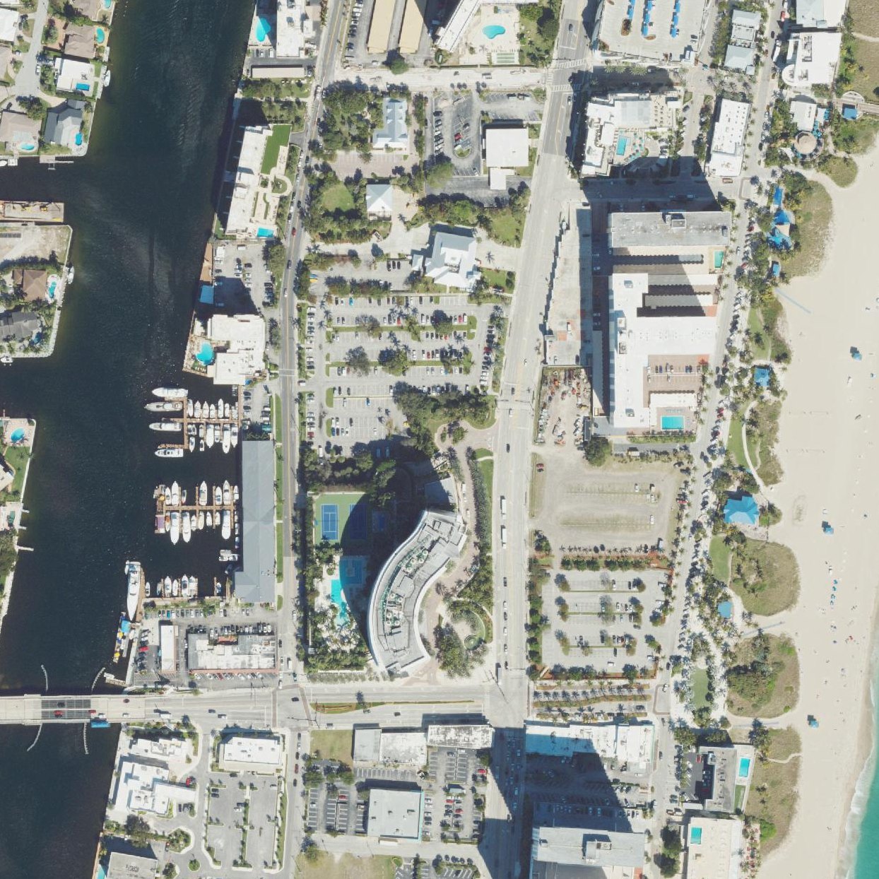 Aerial map of Orchid Beach