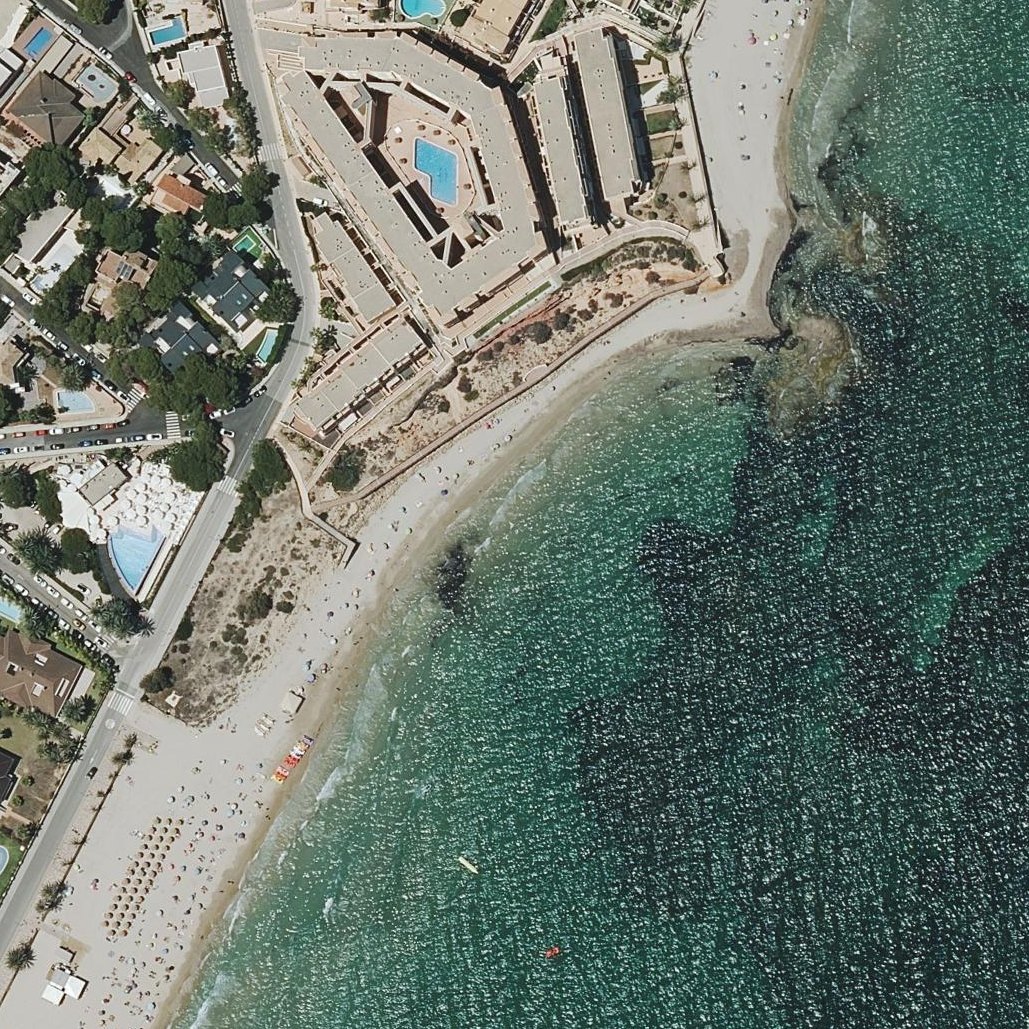 Aerial map of Пляж Компамор