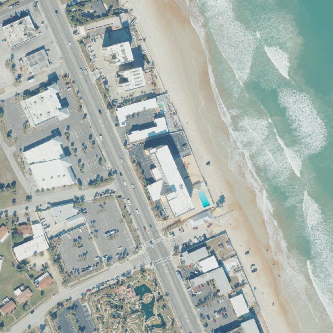 Aerial map of Ormond Beach