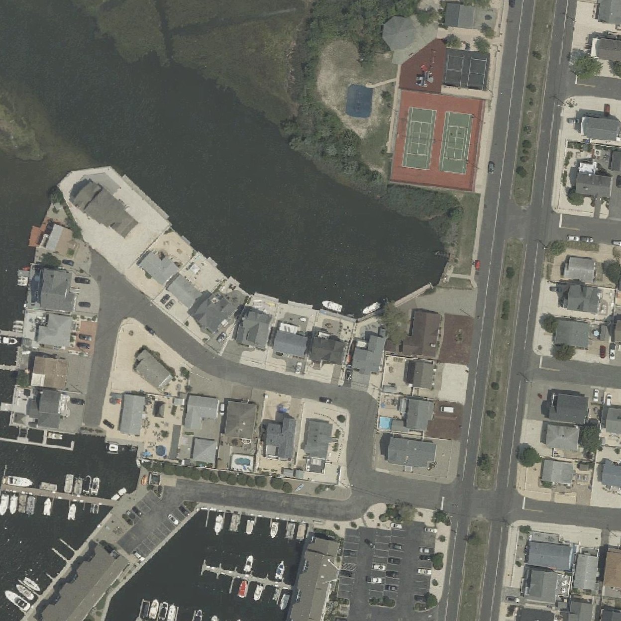 Aerial map of Ortley Beach Bayside Park