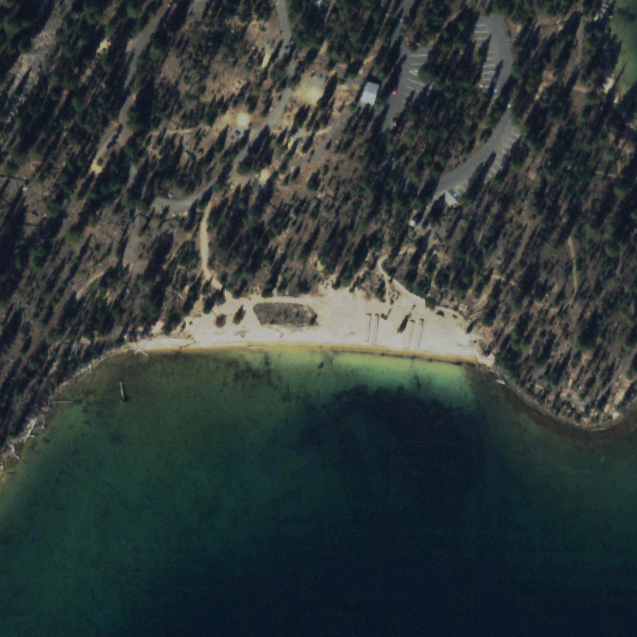 Aerial map of Orval Hansen Point Beach