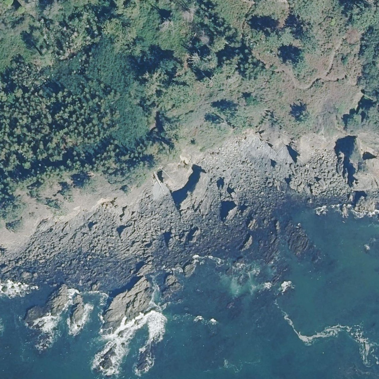 Aerial map of Os Remuiños