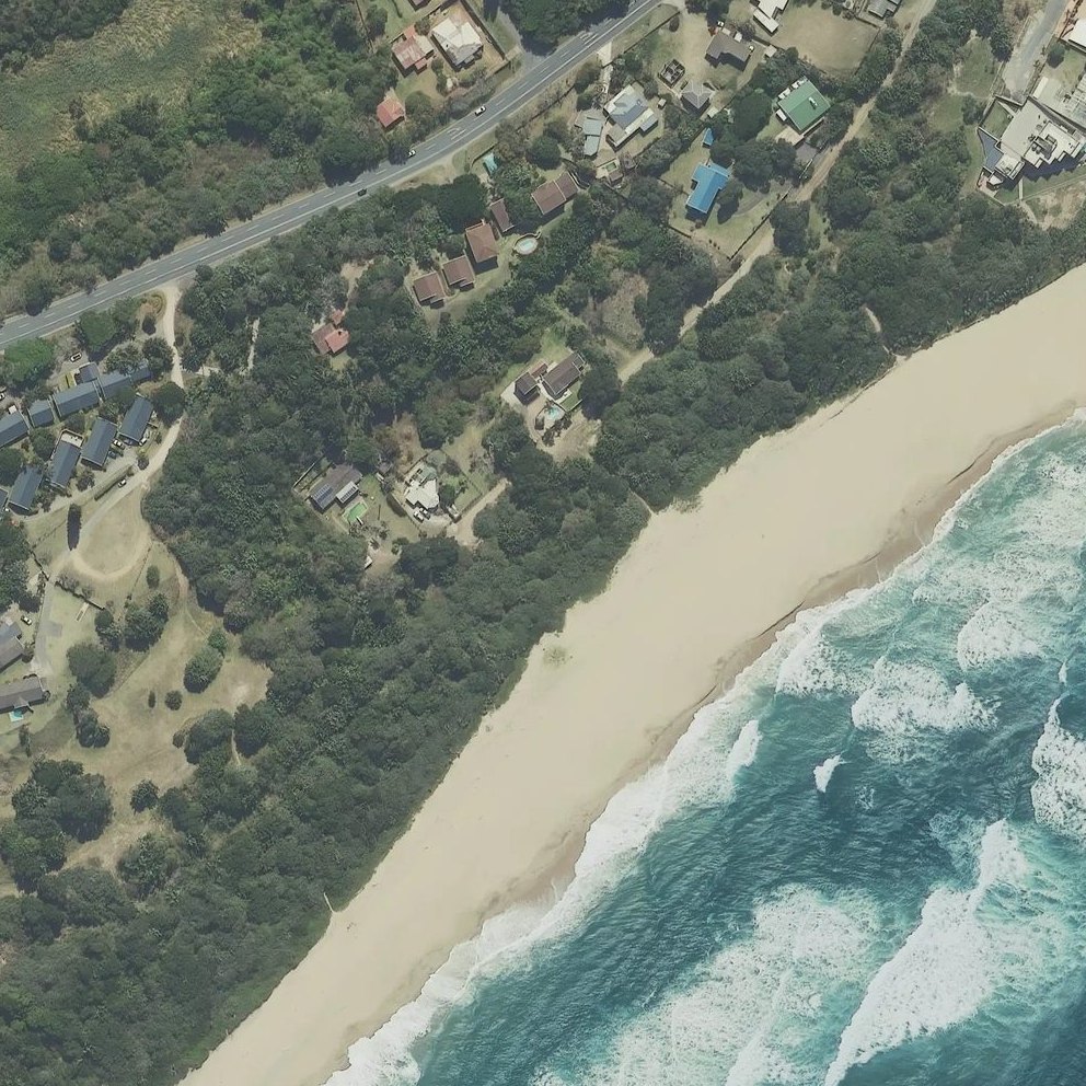 Aerial map of Oslo Beach Chalets