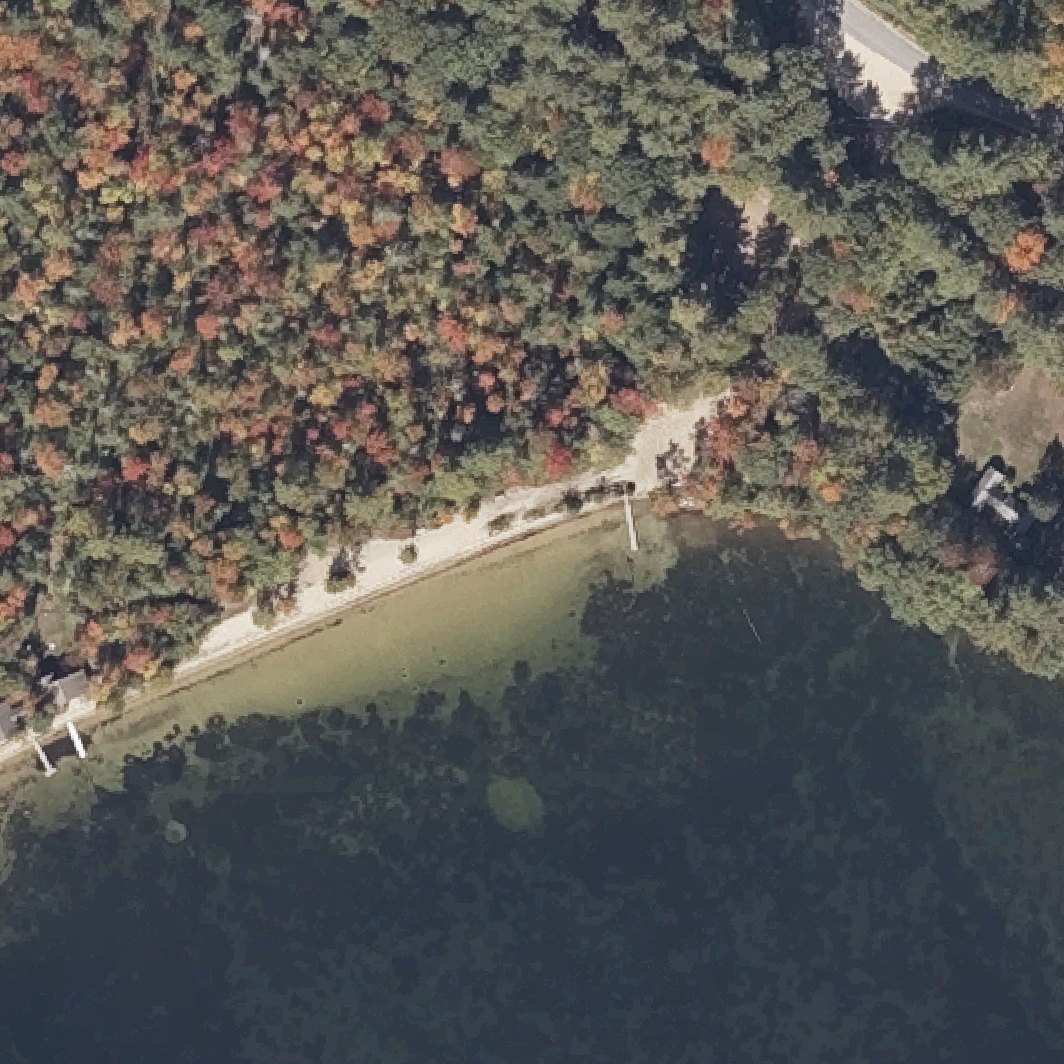 Aerial map of Otisfield Town Beach