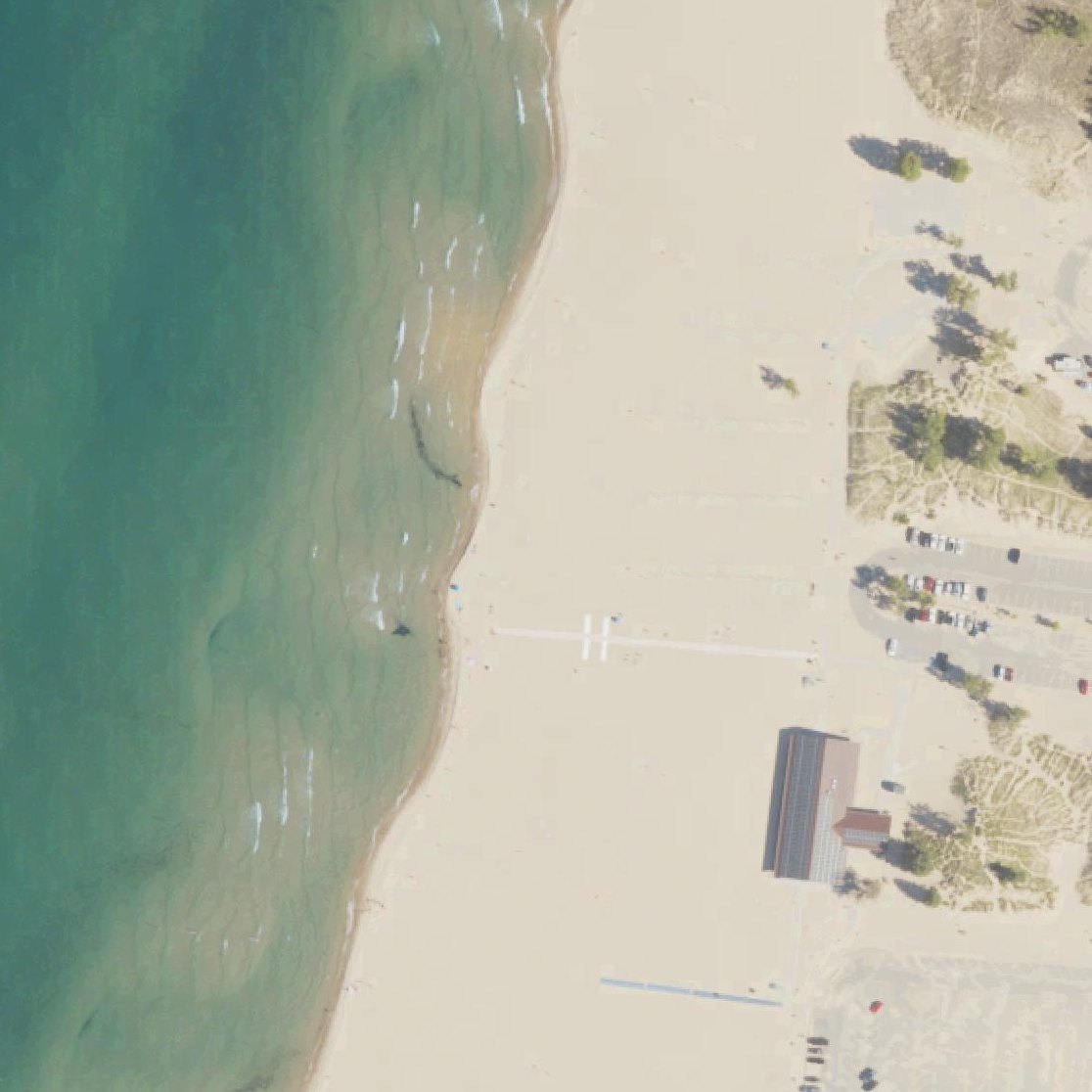 Aerial map of Ottawa Beach