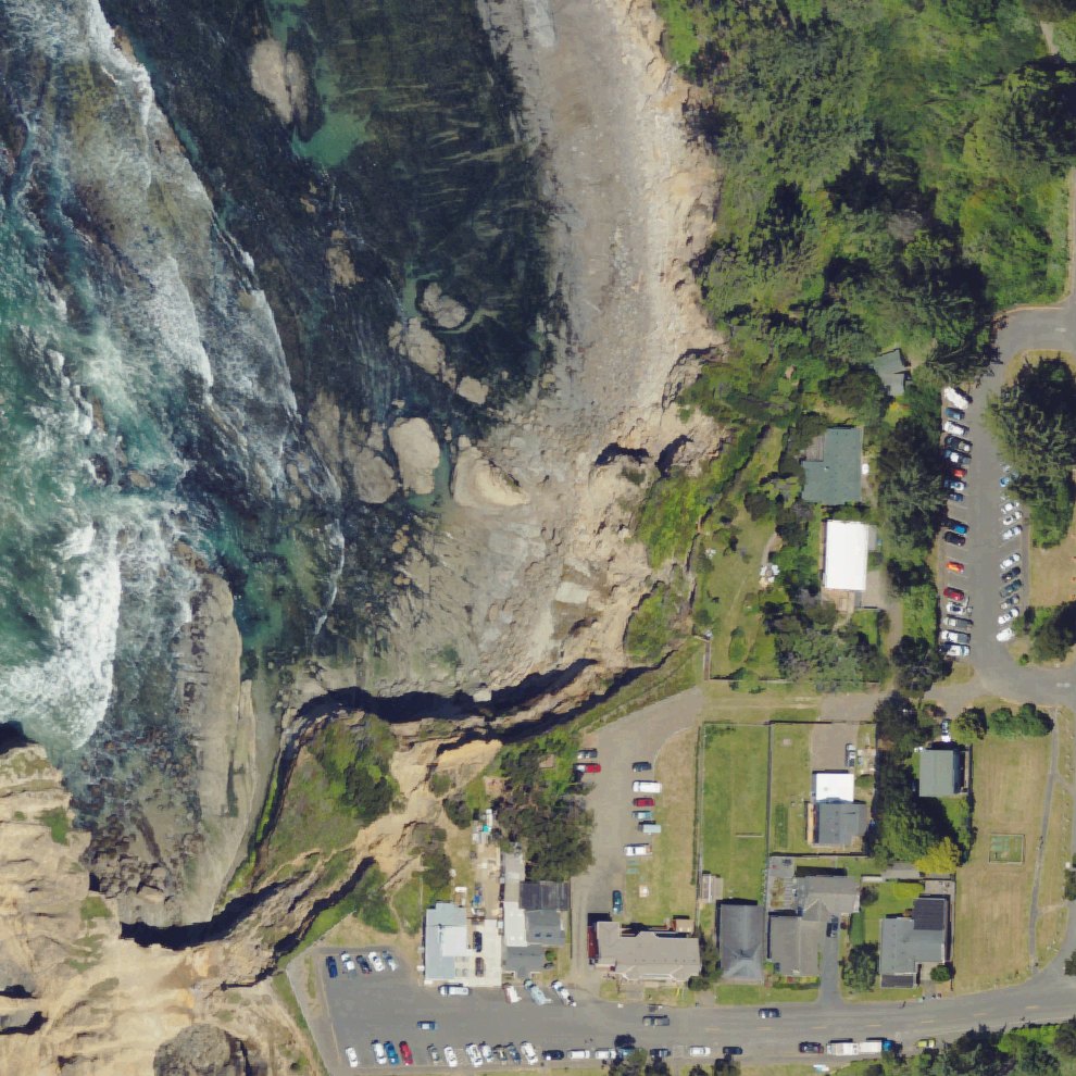 Aerial map of Otter Crest Beach