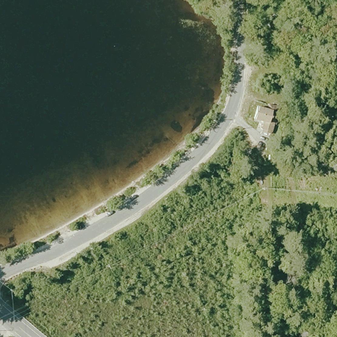 Aerial map of Otter Pond Beach