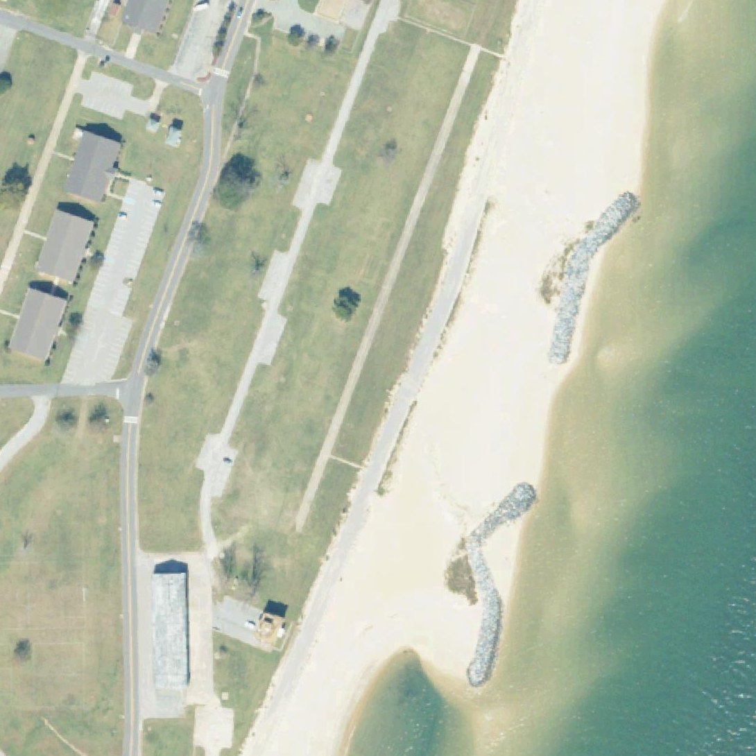 Aerial map of Outlook Beach