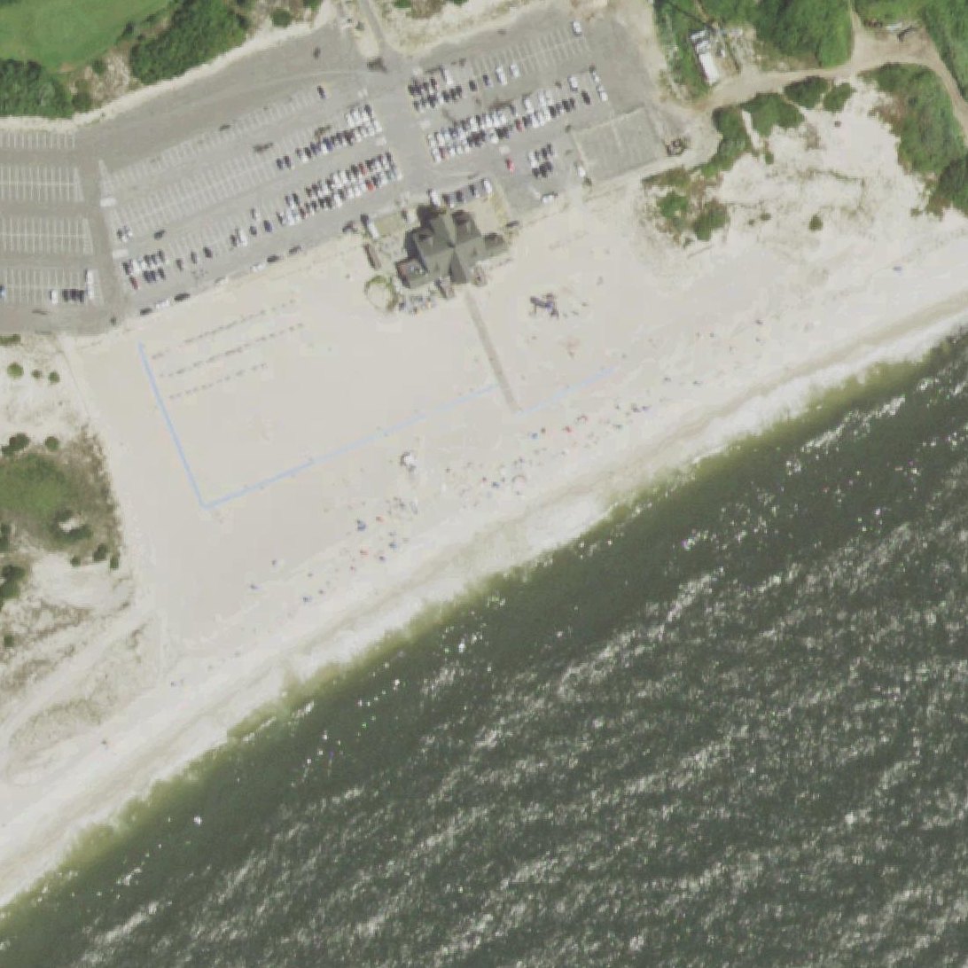 Aerial map of Overlook Beach
