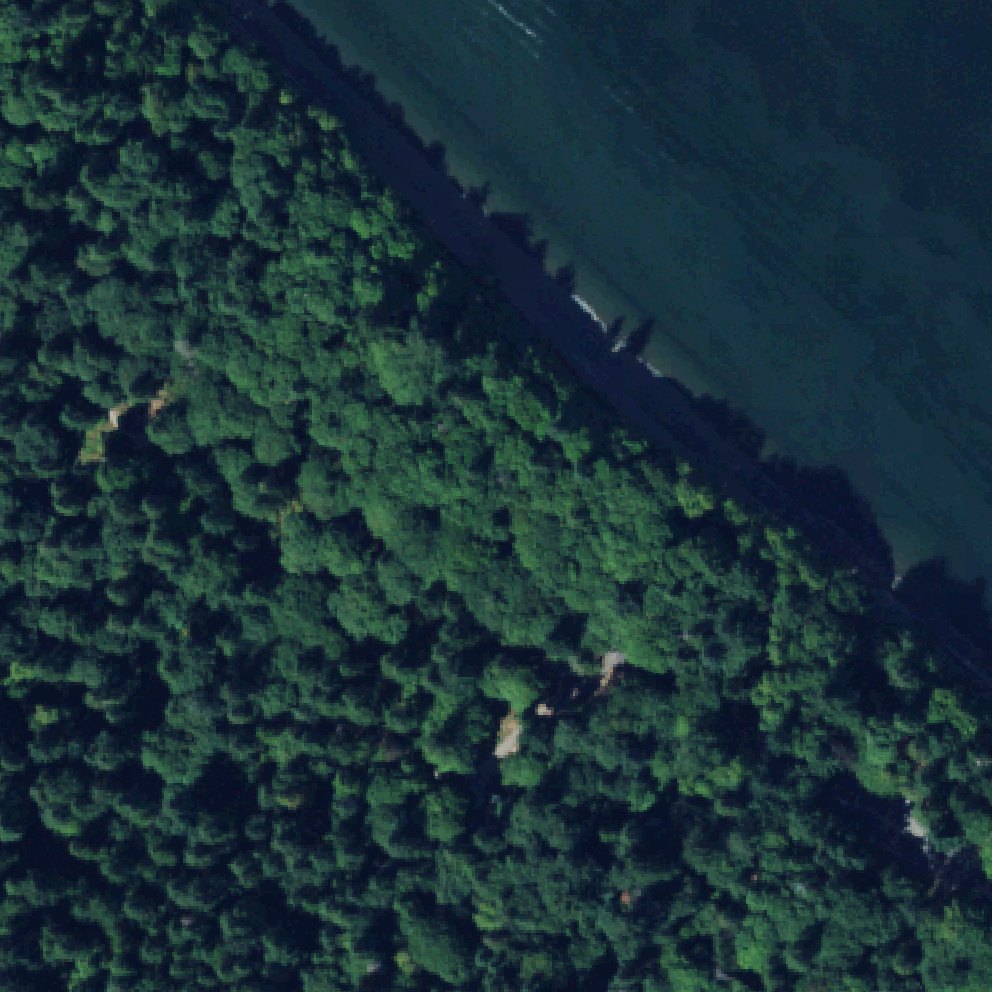 Aerial map of Owen Beach - South