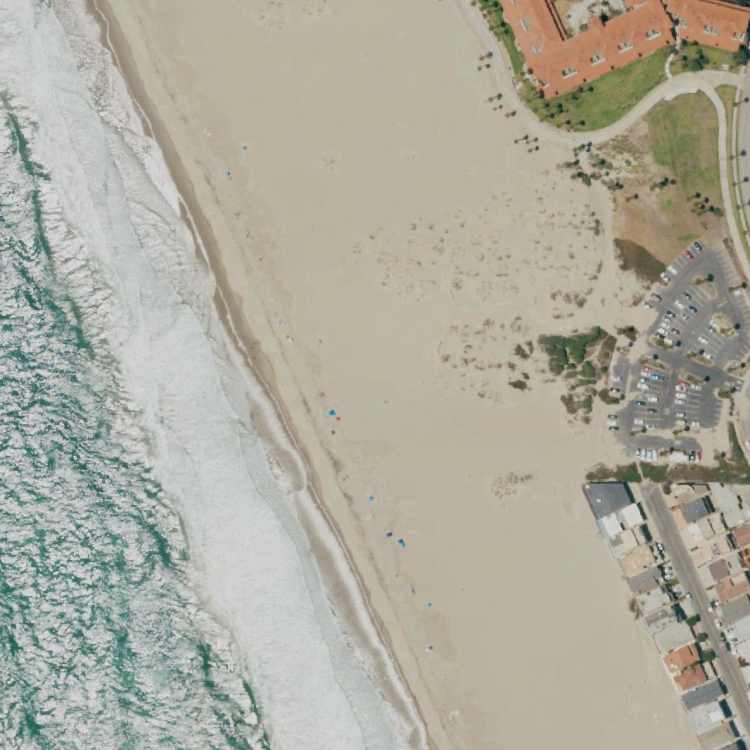 Aerial map of Oxnard State Beach Park