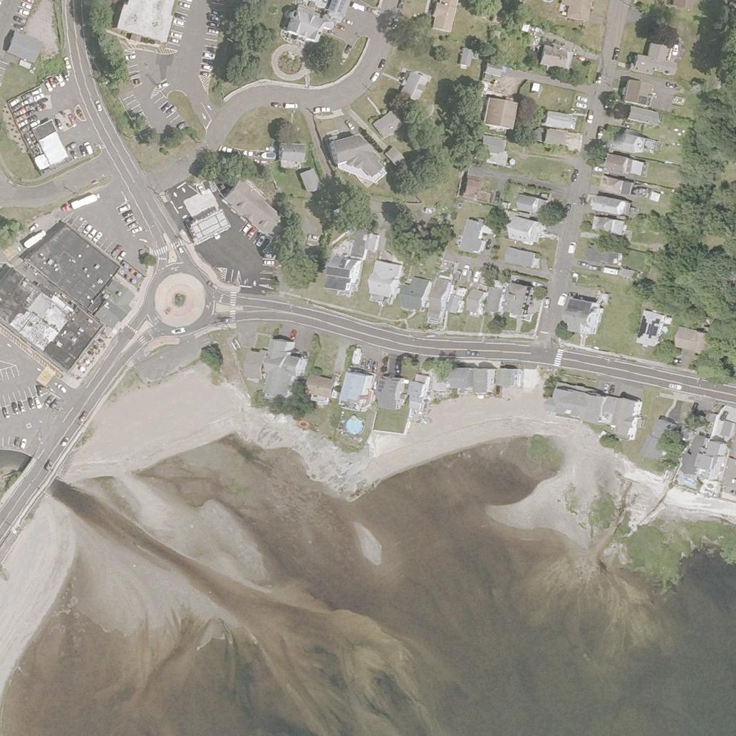 Aerial map of Oyster River Beach