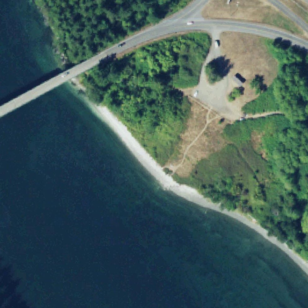 Aerial map of Oyster Shell Beach