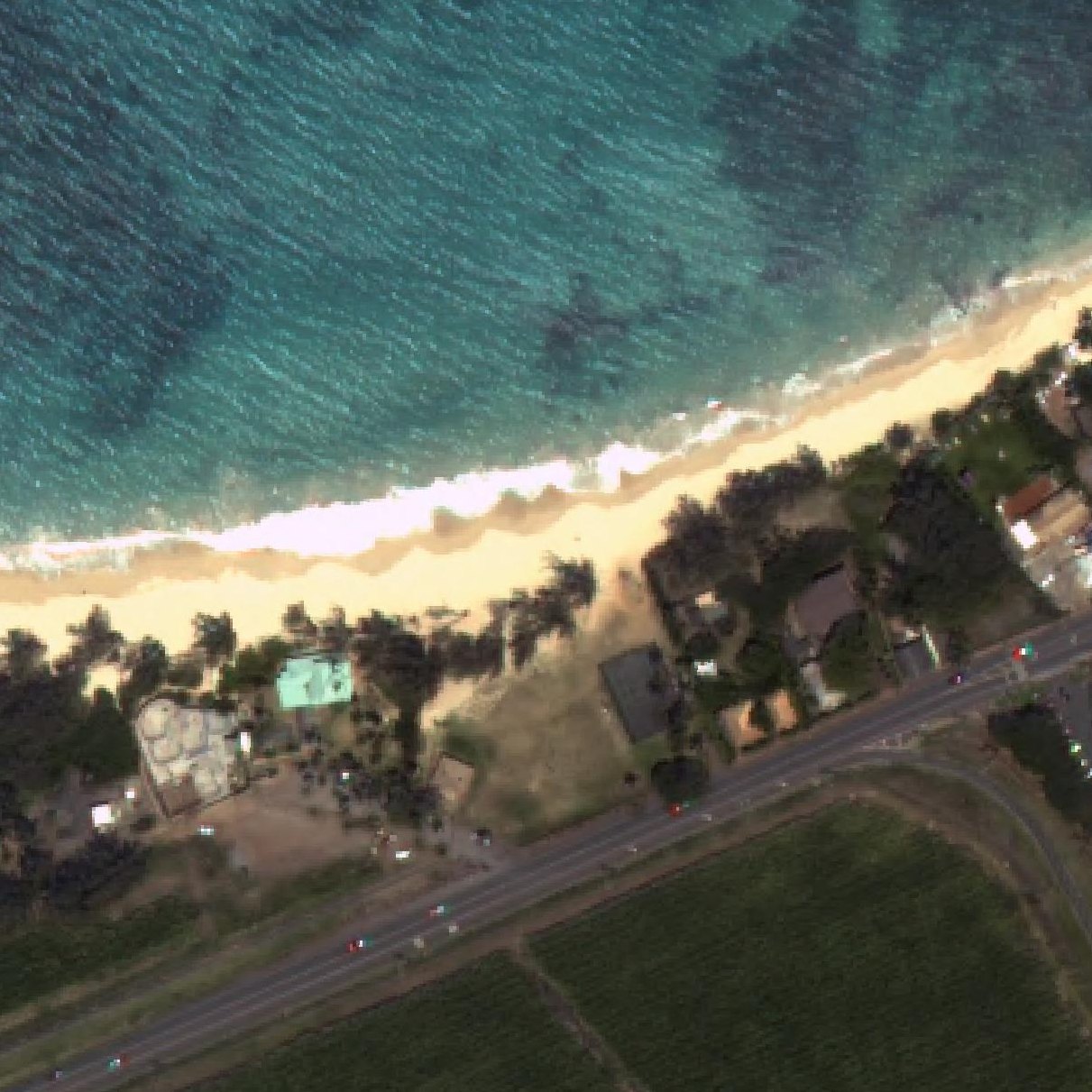 Aerial map of Pā'ia Bay Beach