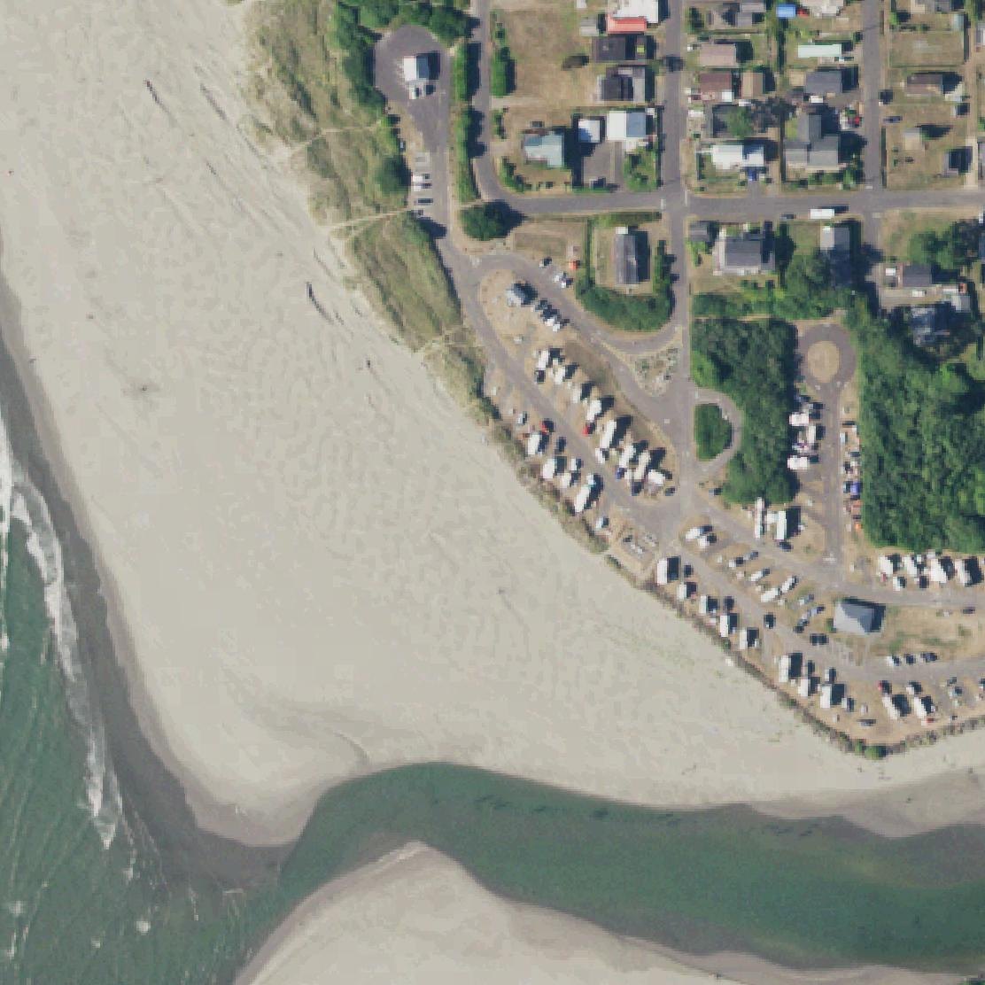 Aerial map of Pacific Beach State Park