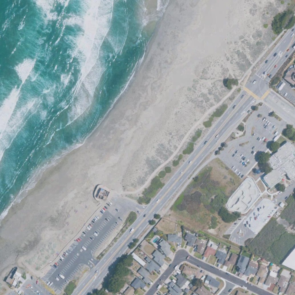 Aerial map of Pacifica State Beach