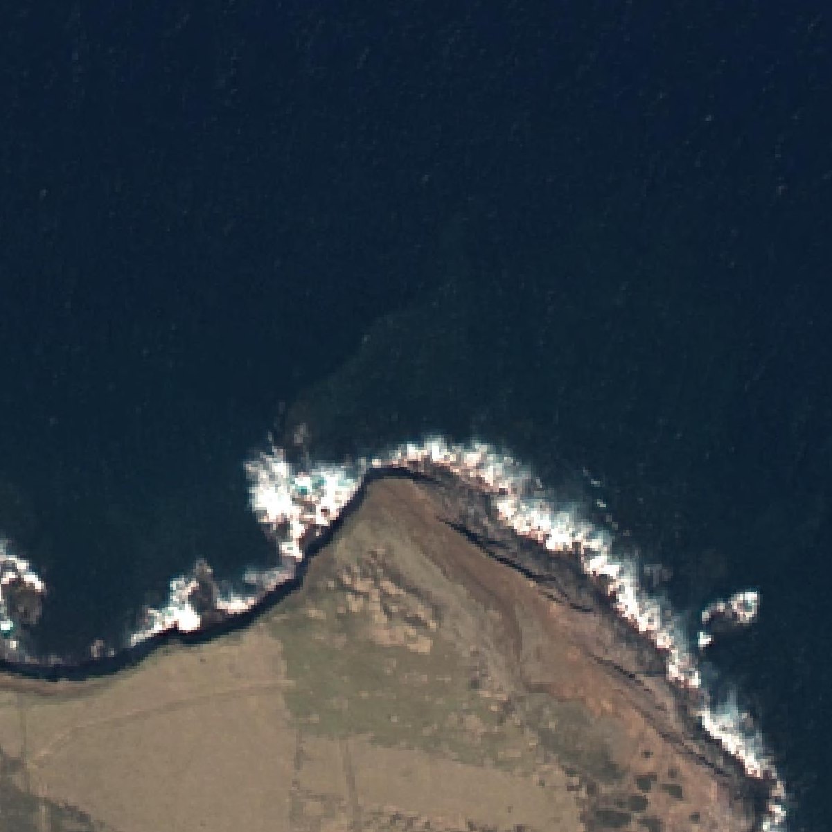 Aerial map of Pahoa Beach