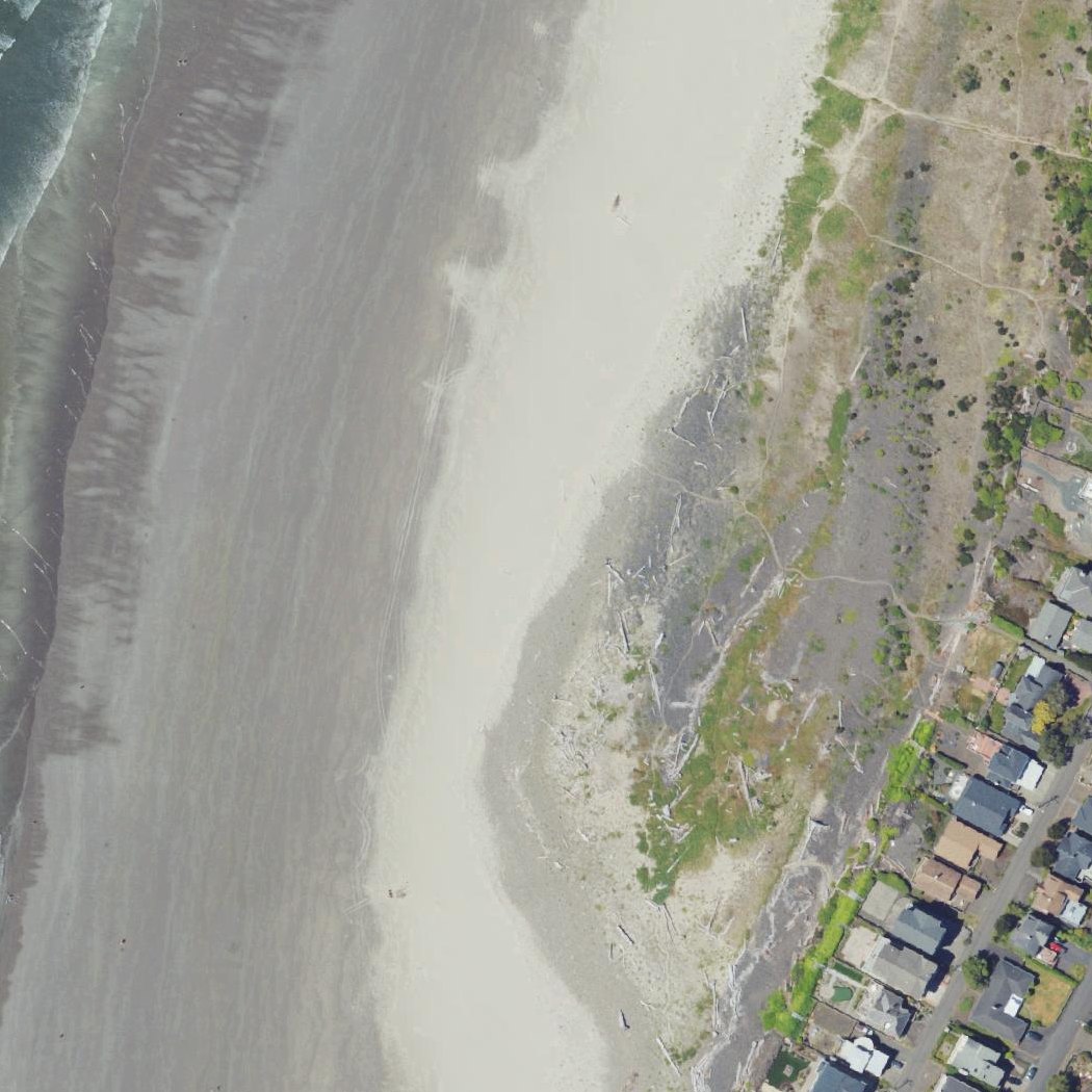 Aerial map of Painted Rock Beach