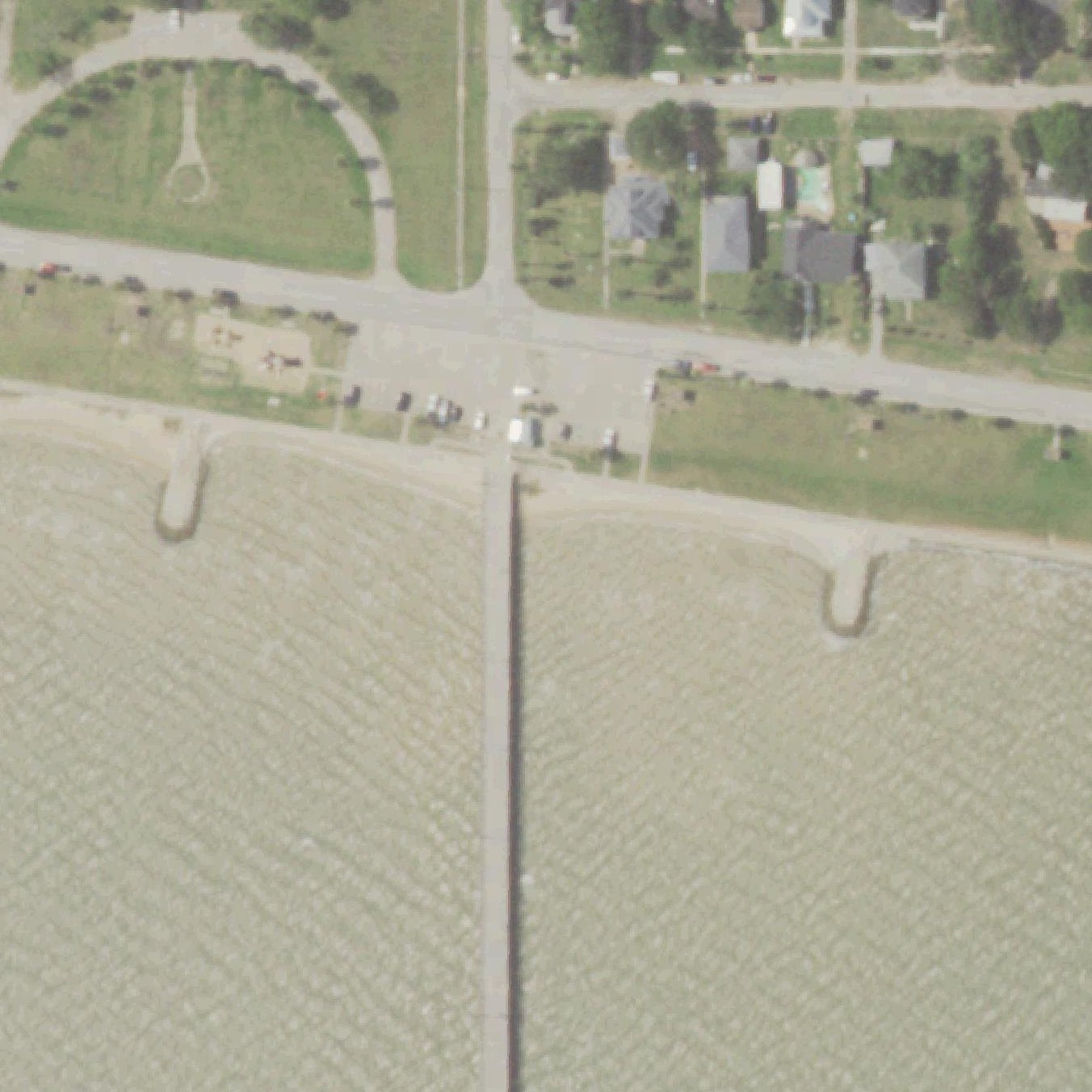 Aerial map of Palacios Bay Beach