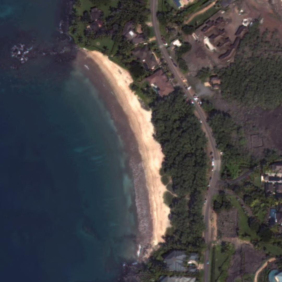 Aerial map of Palauea Beach