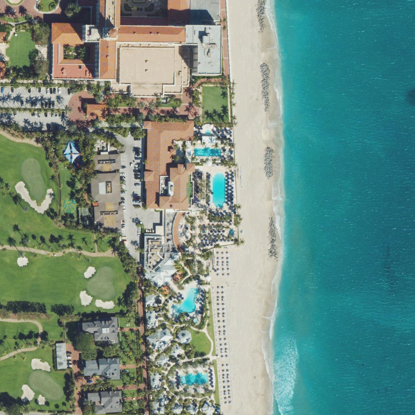 Aerial map of Palm Beach