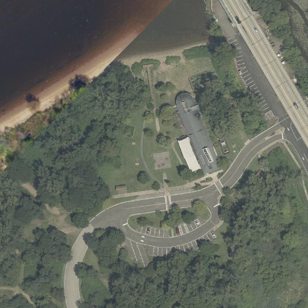 Aerial map of Palmyra Cove Nature Park