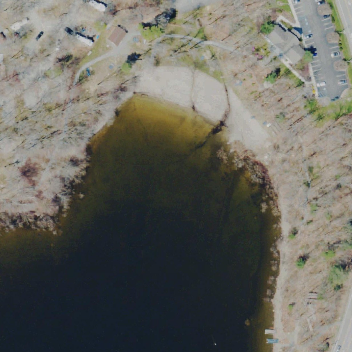 Aerial map of Palmyra Township Public Beach