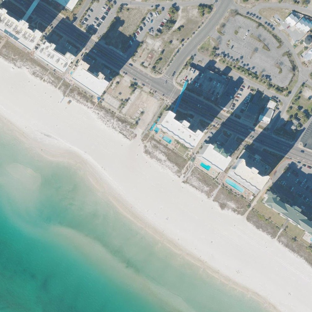 Aerial map of Panama City Beach Public Beach Access 36