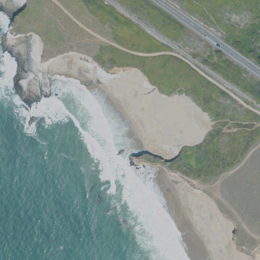 Aerial map of Panther State Beach