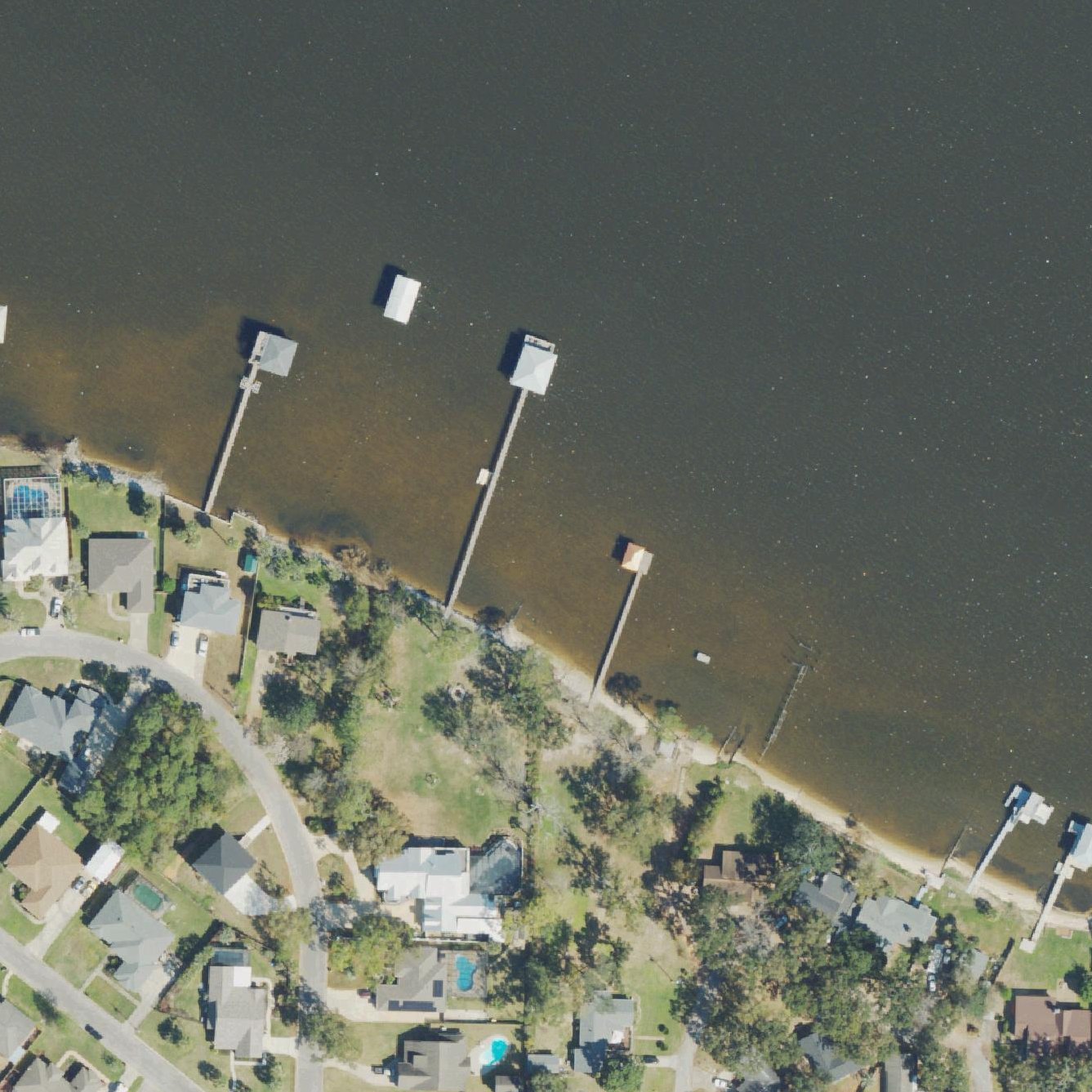 Aerial map of Paradise Beach