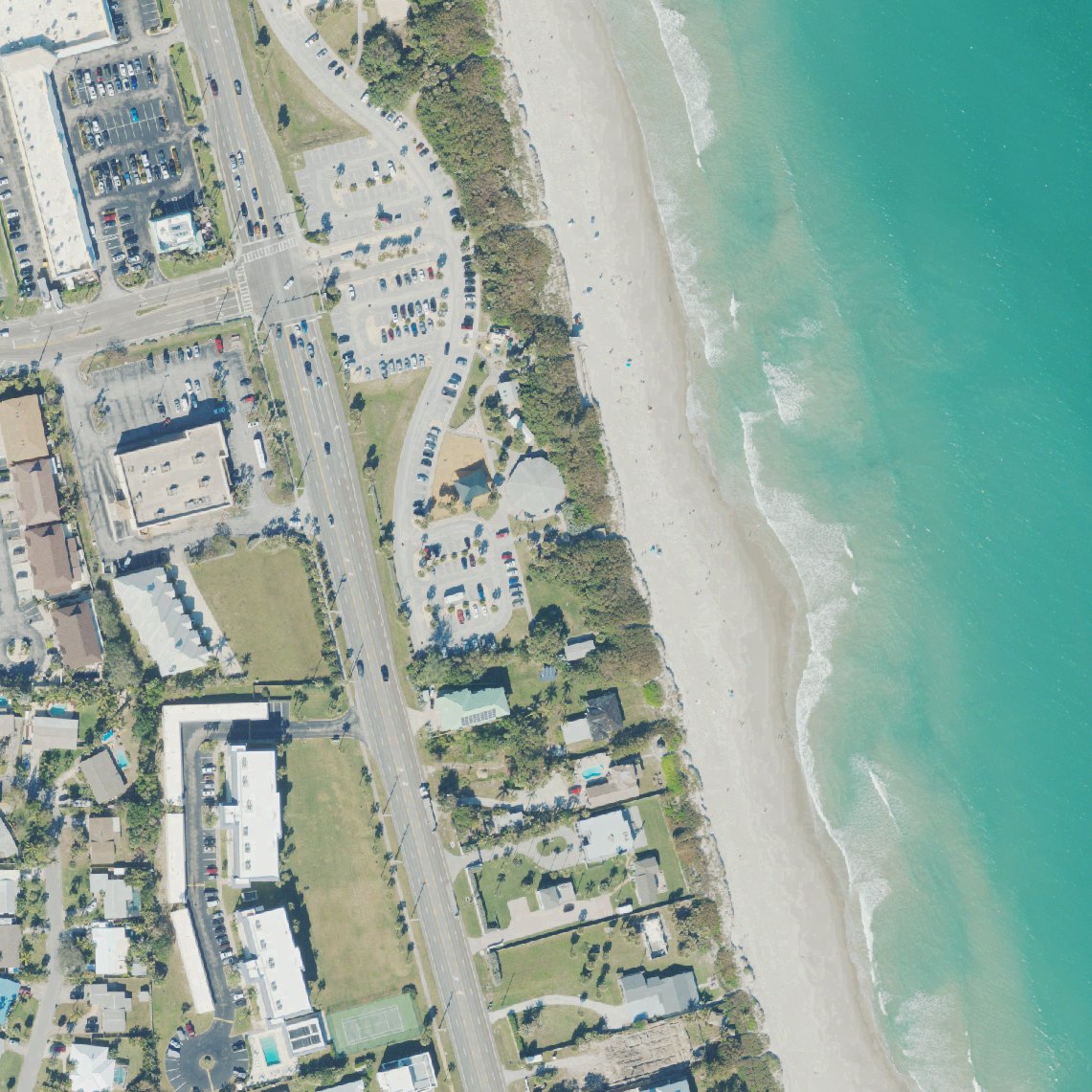 Aerial map of Paradise Beach