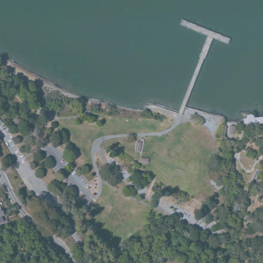 Aerial map of Paradise Beach Park