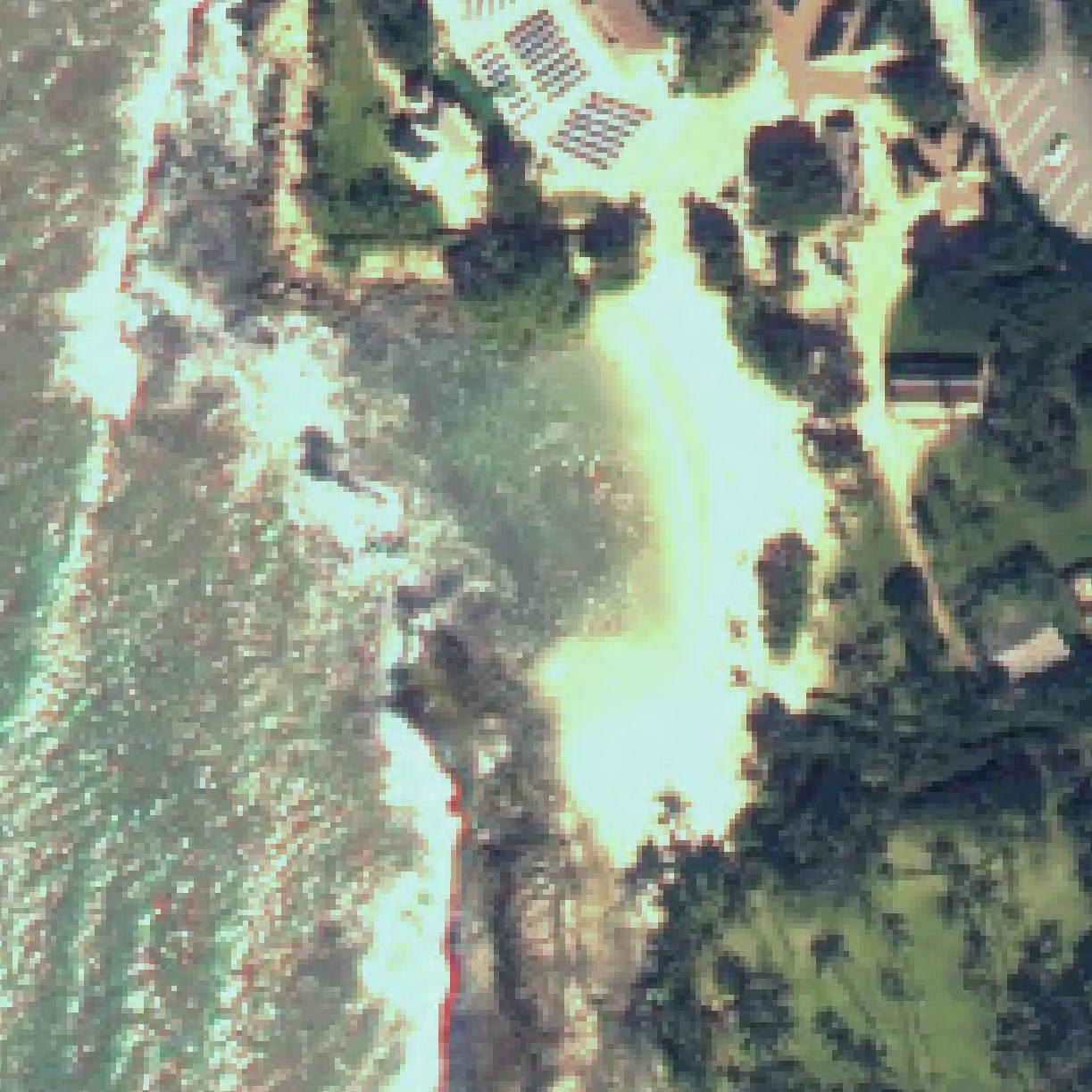 Aerial map of Paradise Cove Public Beach