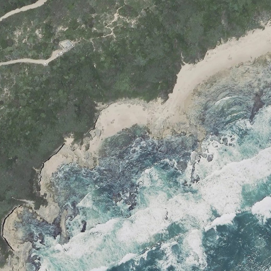 Aerial map of Paradise Naturist Beach