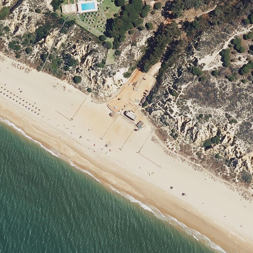 Aerial map of Parador's Beach, Mazagón