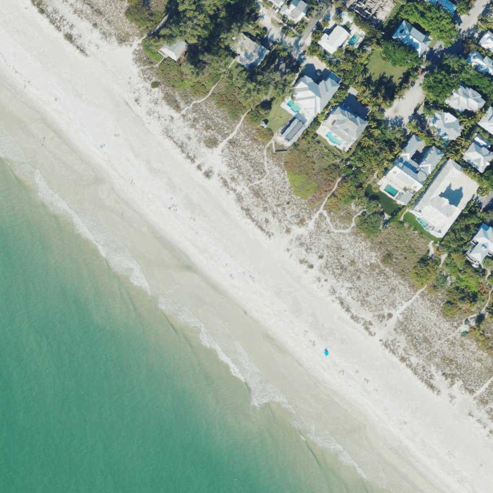 Aerial map of Park Avenue Public Beach Access