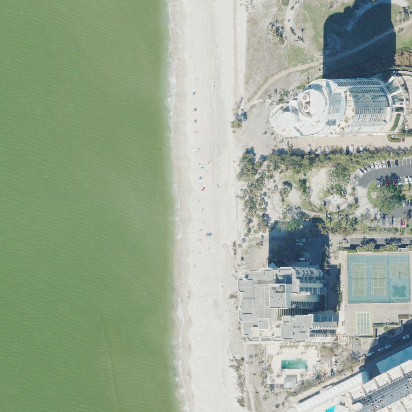 Aerial map of Park Shore Beach Park