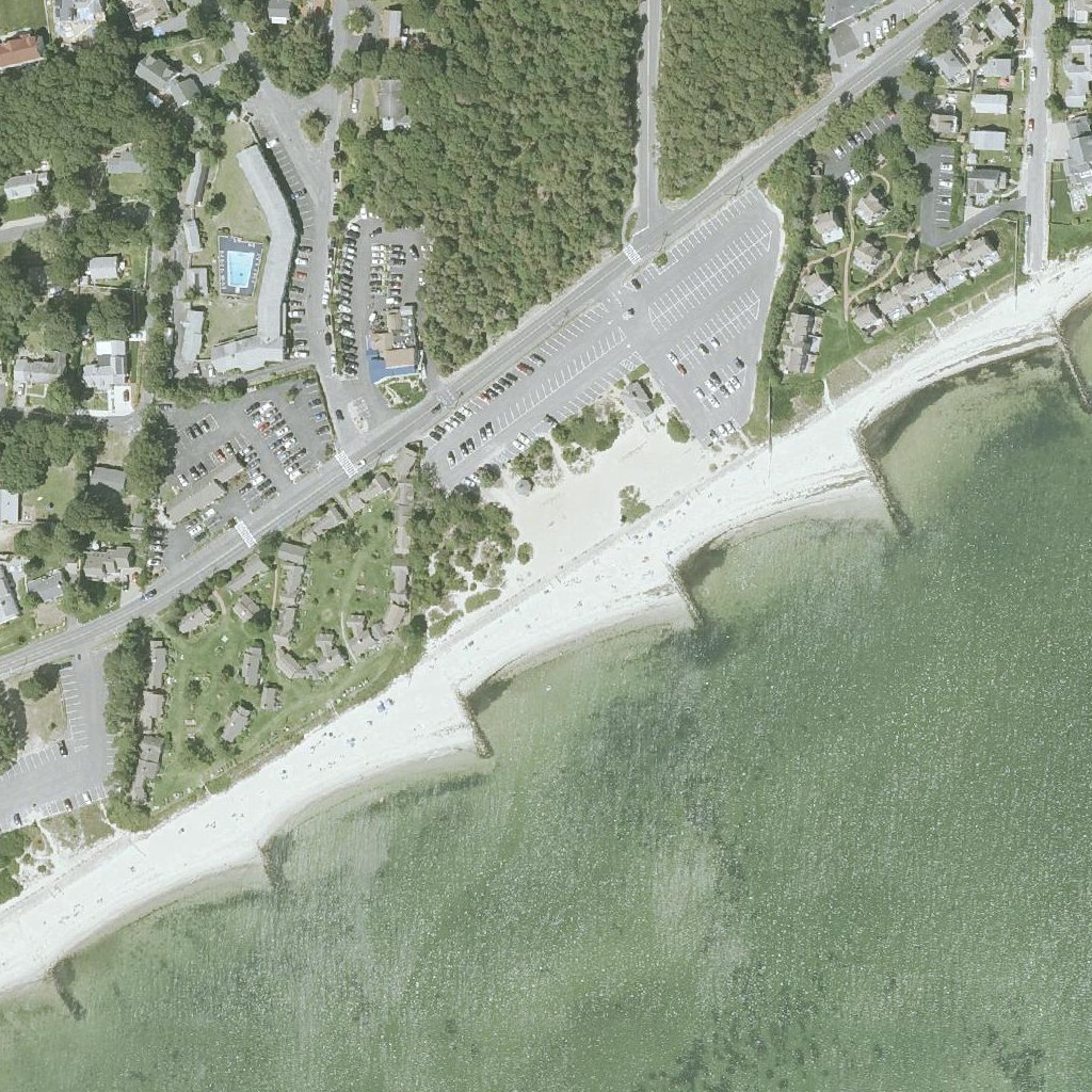 Aerial map of Parker River Beach