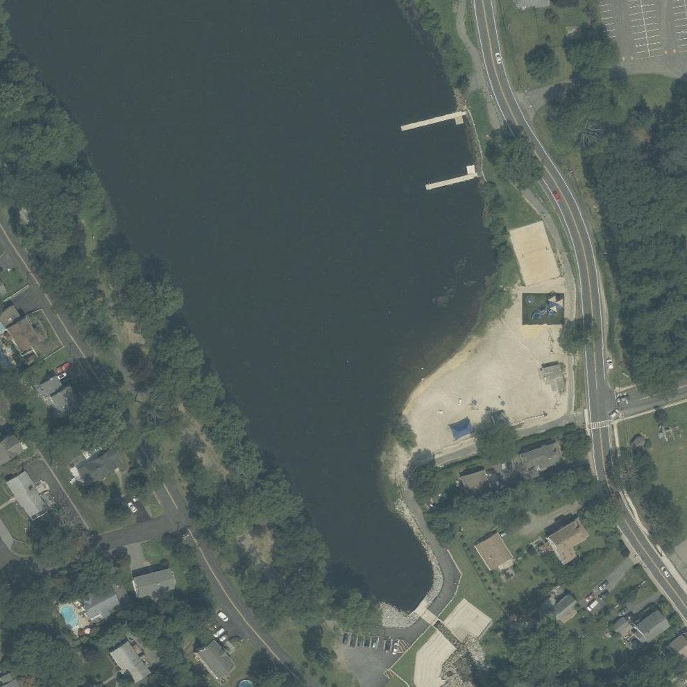 Aerial map of Parks Lake Beach