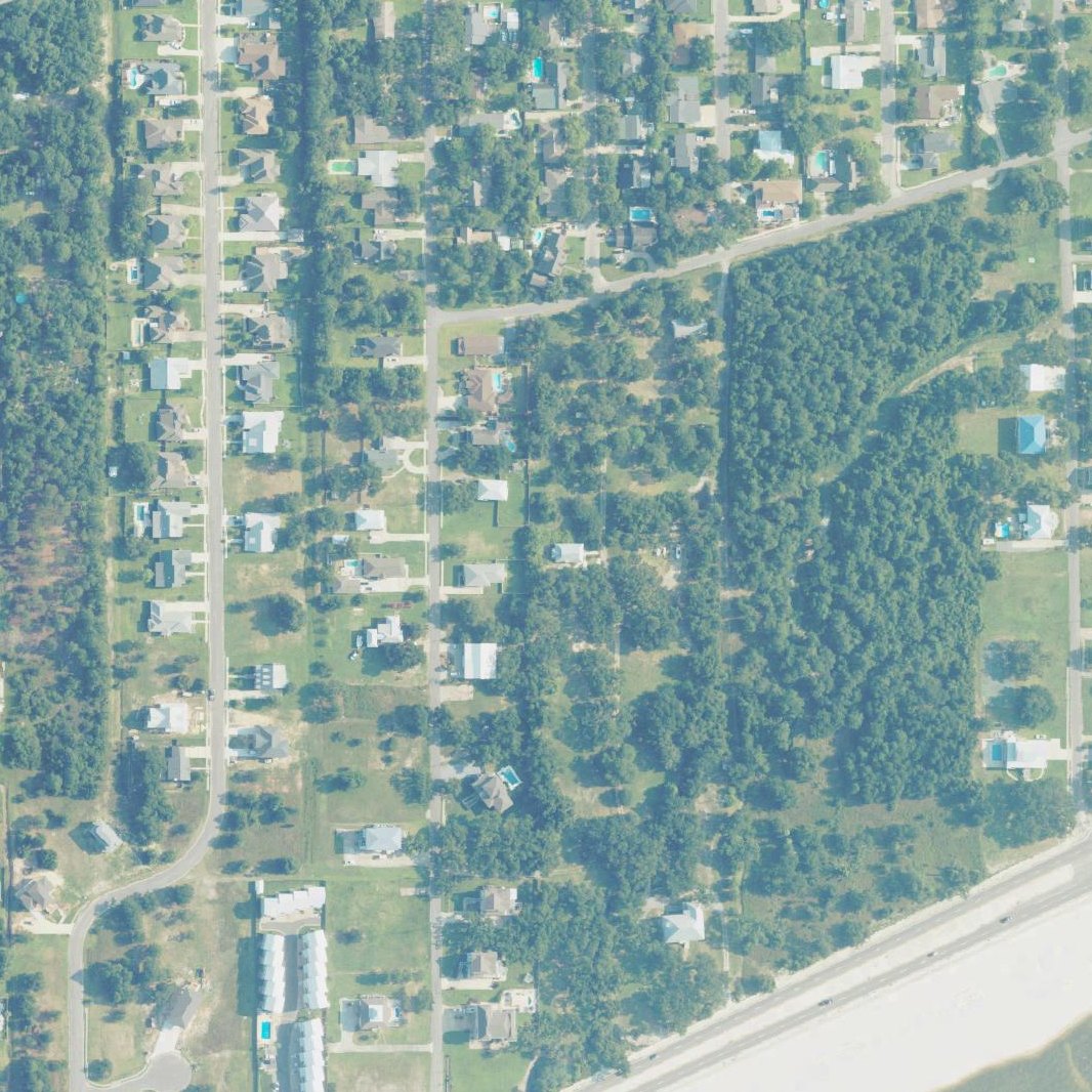 Aerial map of Parque Infantil Long Beach