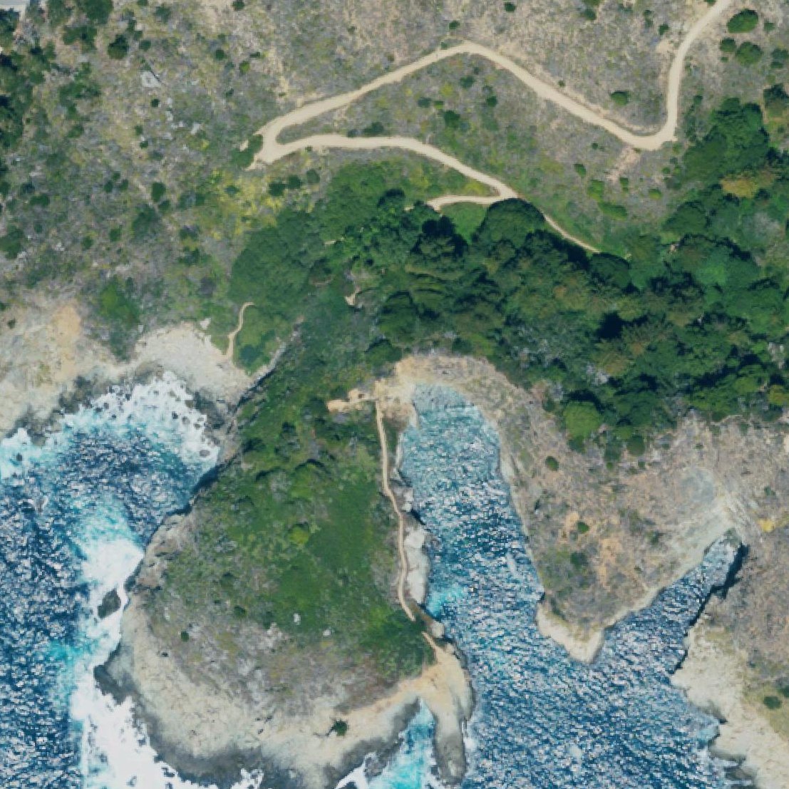 Aerial map of Partington Cove