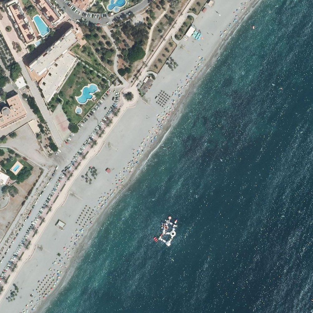 Aerial map of Paseo Marítimo