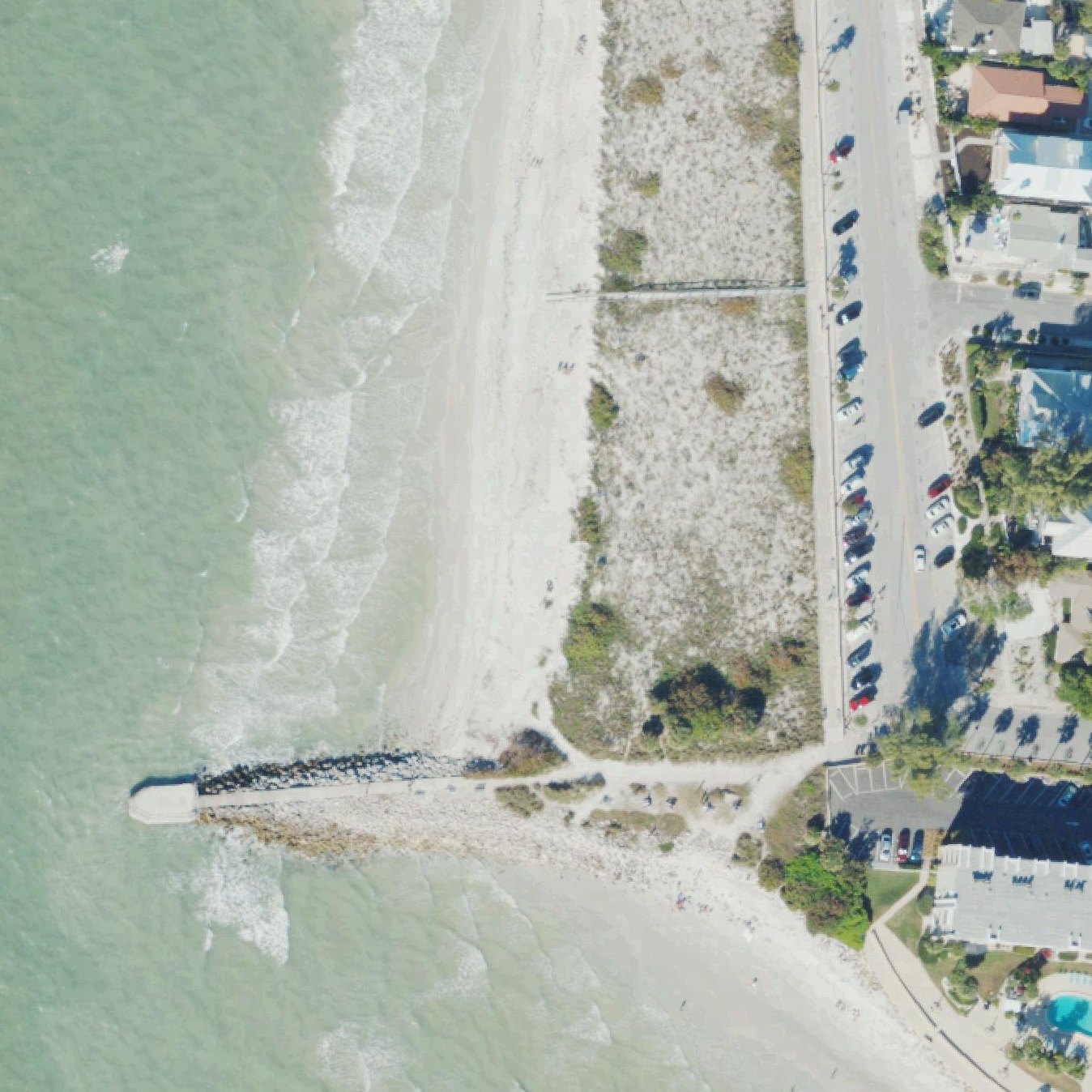 Aerial map of Pass-A-Grille Southwest Beach