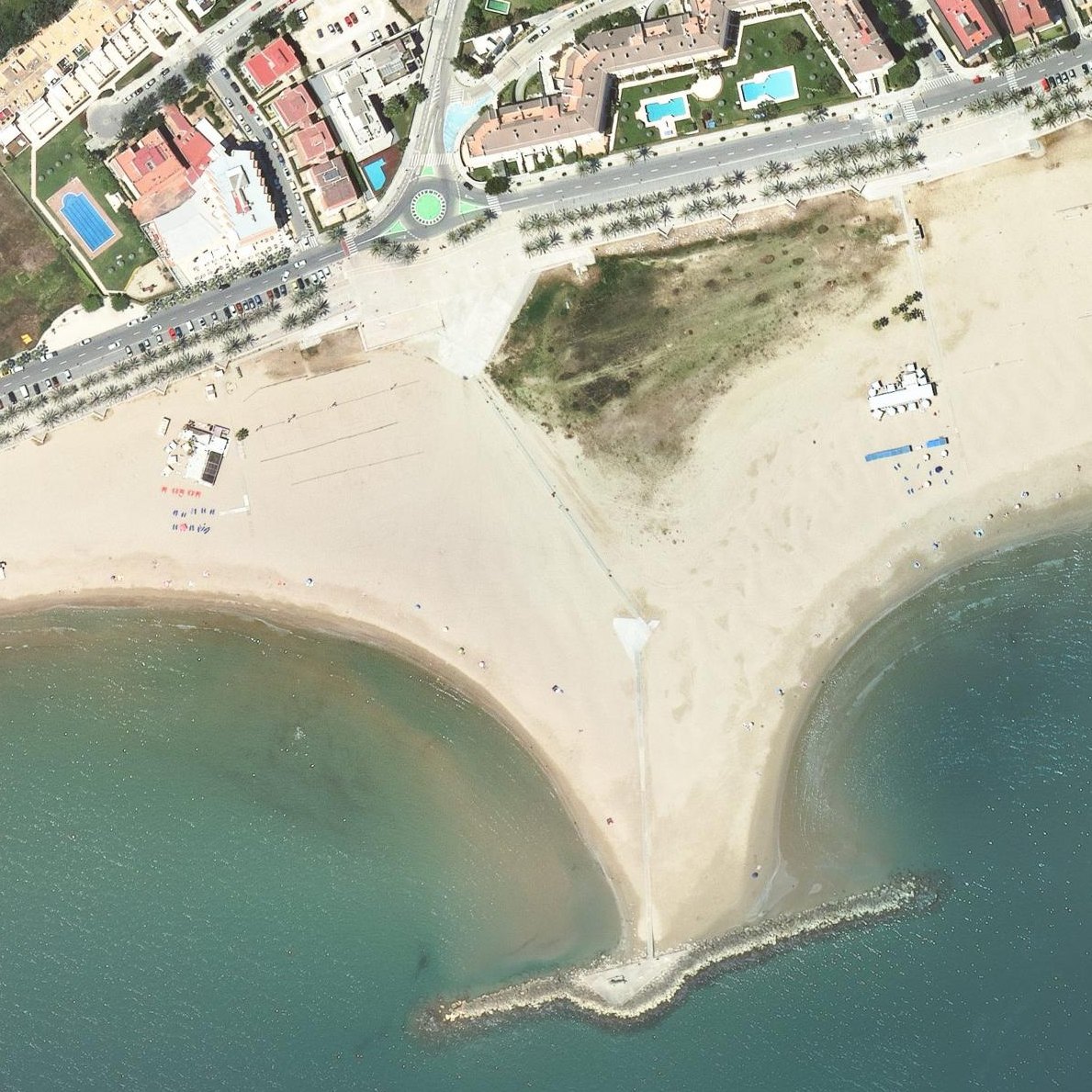 Aerial map of Passarel·la Pasifae