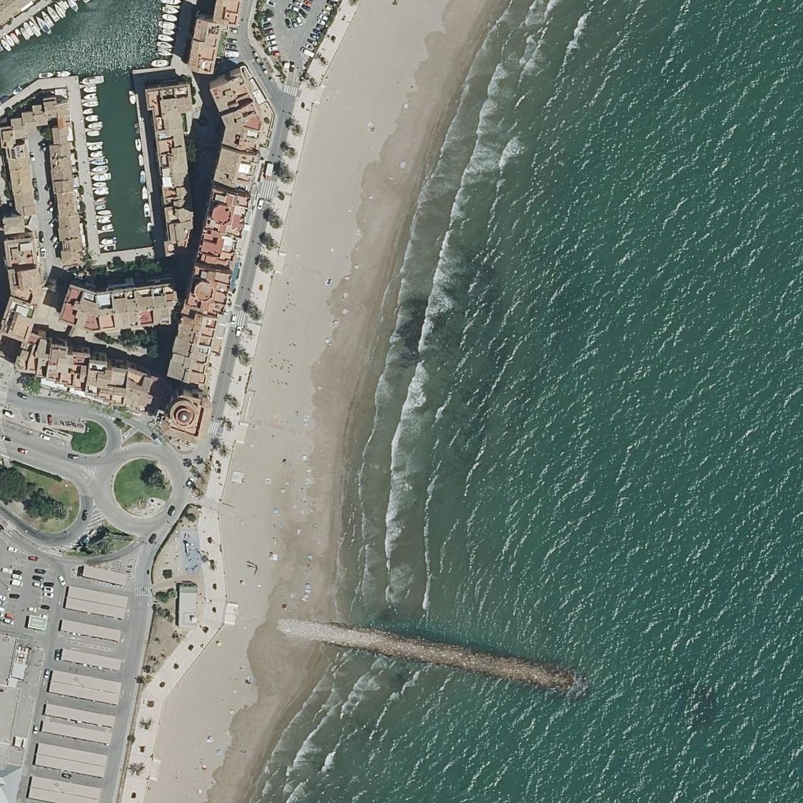 Aerial map of Passeig marítim Port Sa Platja