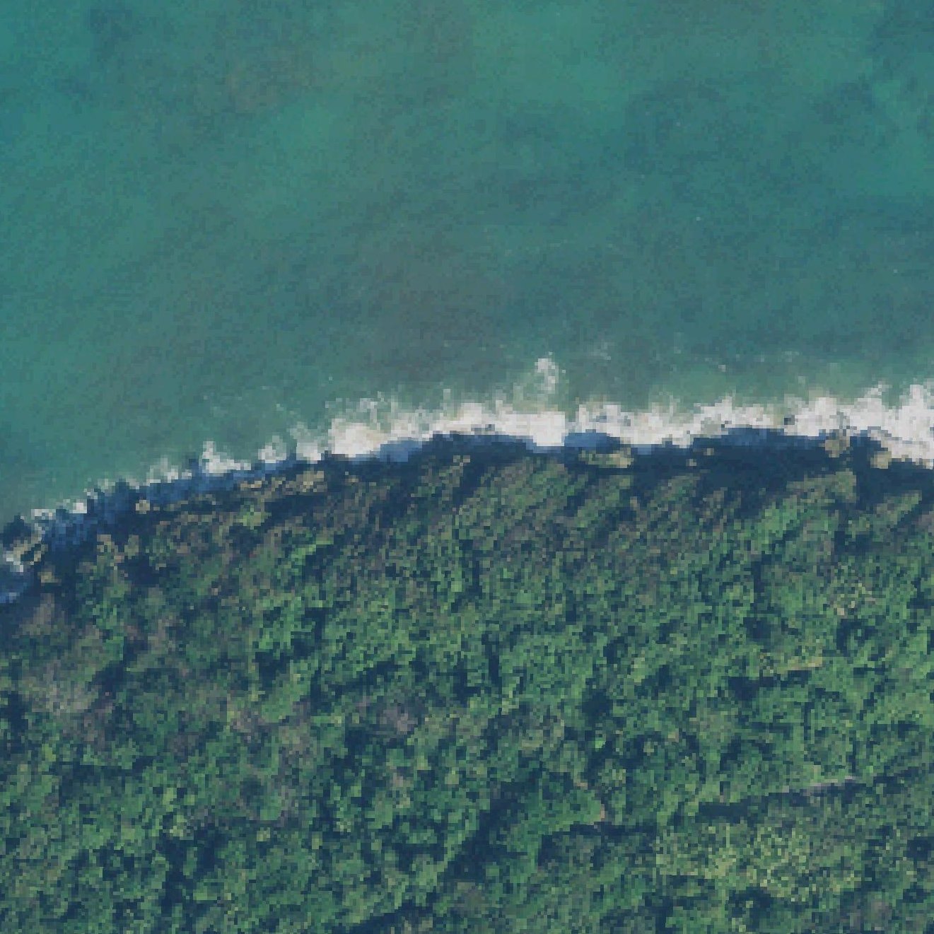 Aerial map of Pata Pata Beach