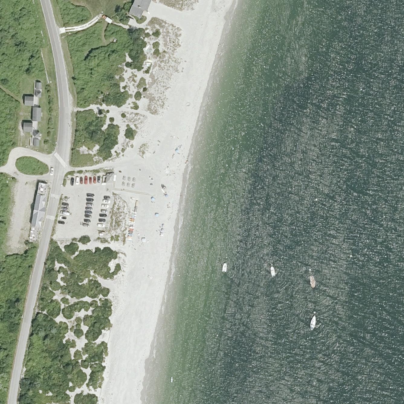 Aerial map of Peabody's Beach