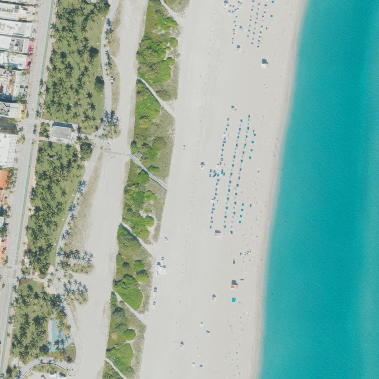Aerial map of Peaceful Beach